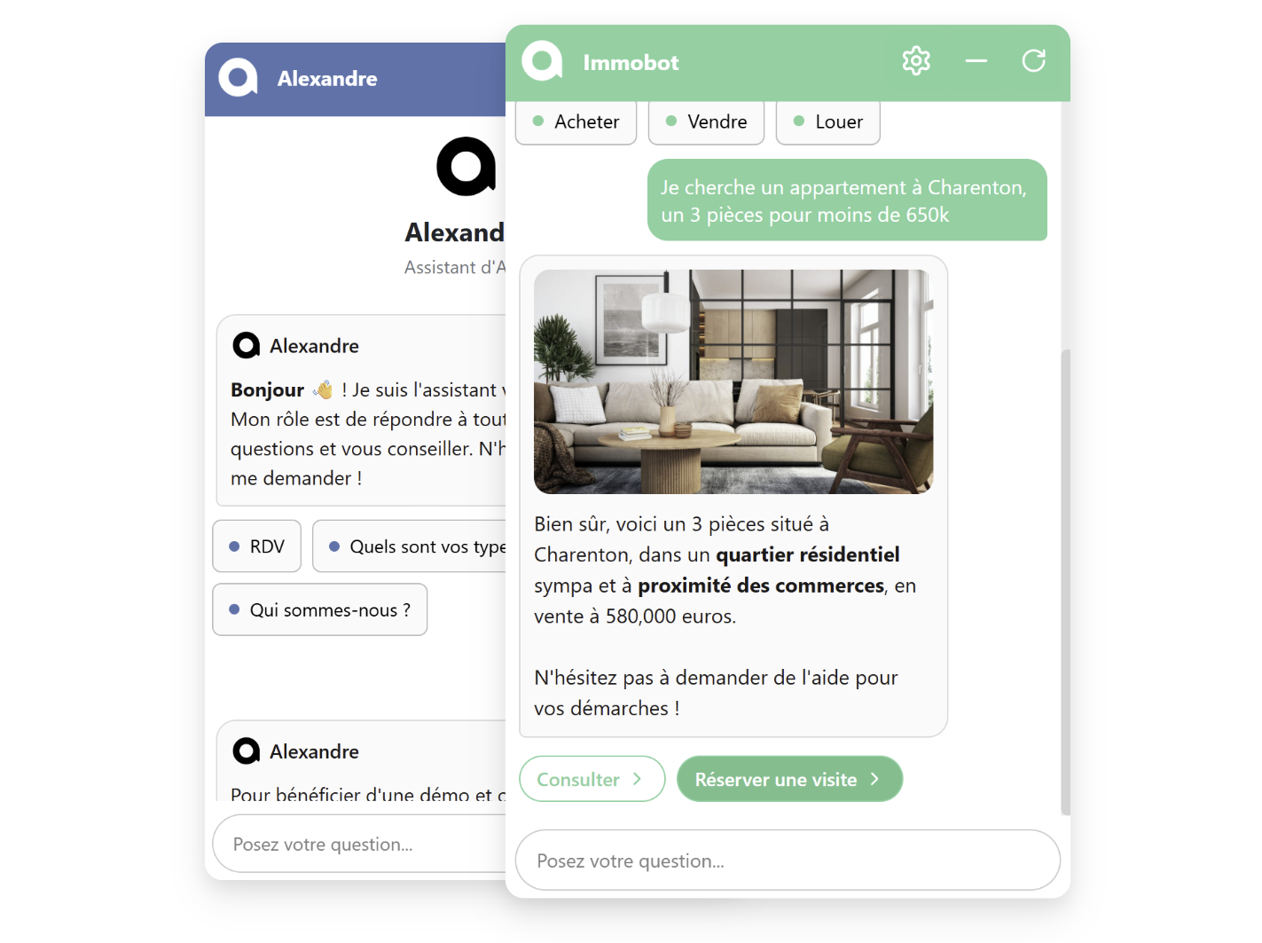 Illustration moderne du déploiement de chatbot IA