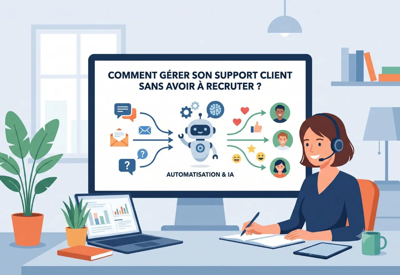 Image de couverture pour Comment gérer son support client sans avoir à recruter ?